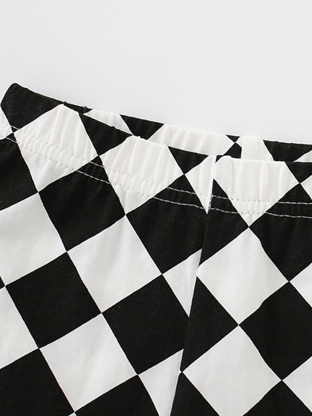 Children's Graphic Tee & Checkerboard Shorts Set