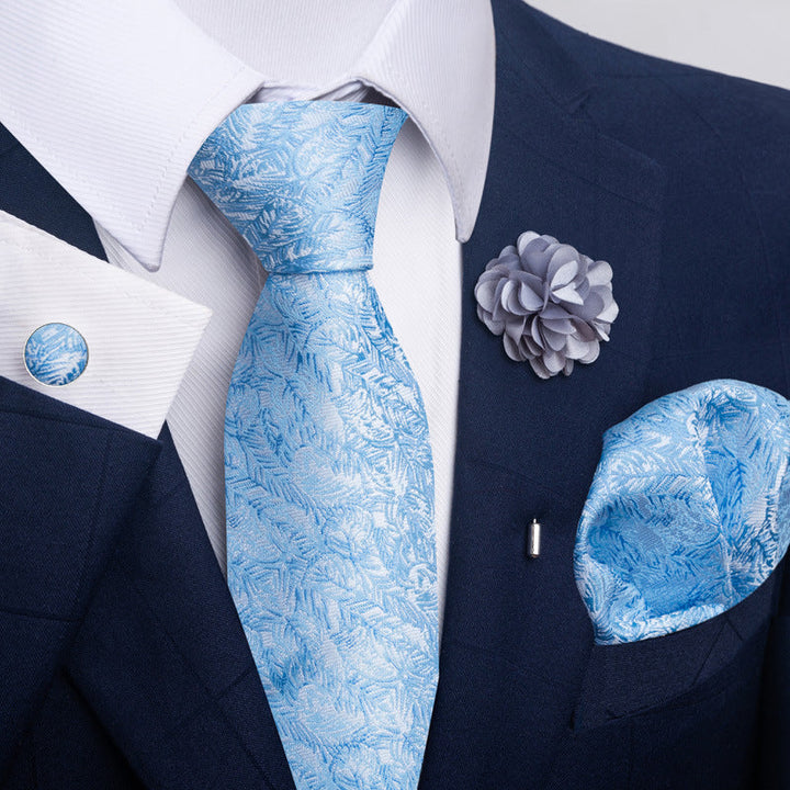 Men's Tie Suit Pocket Square Combo 8