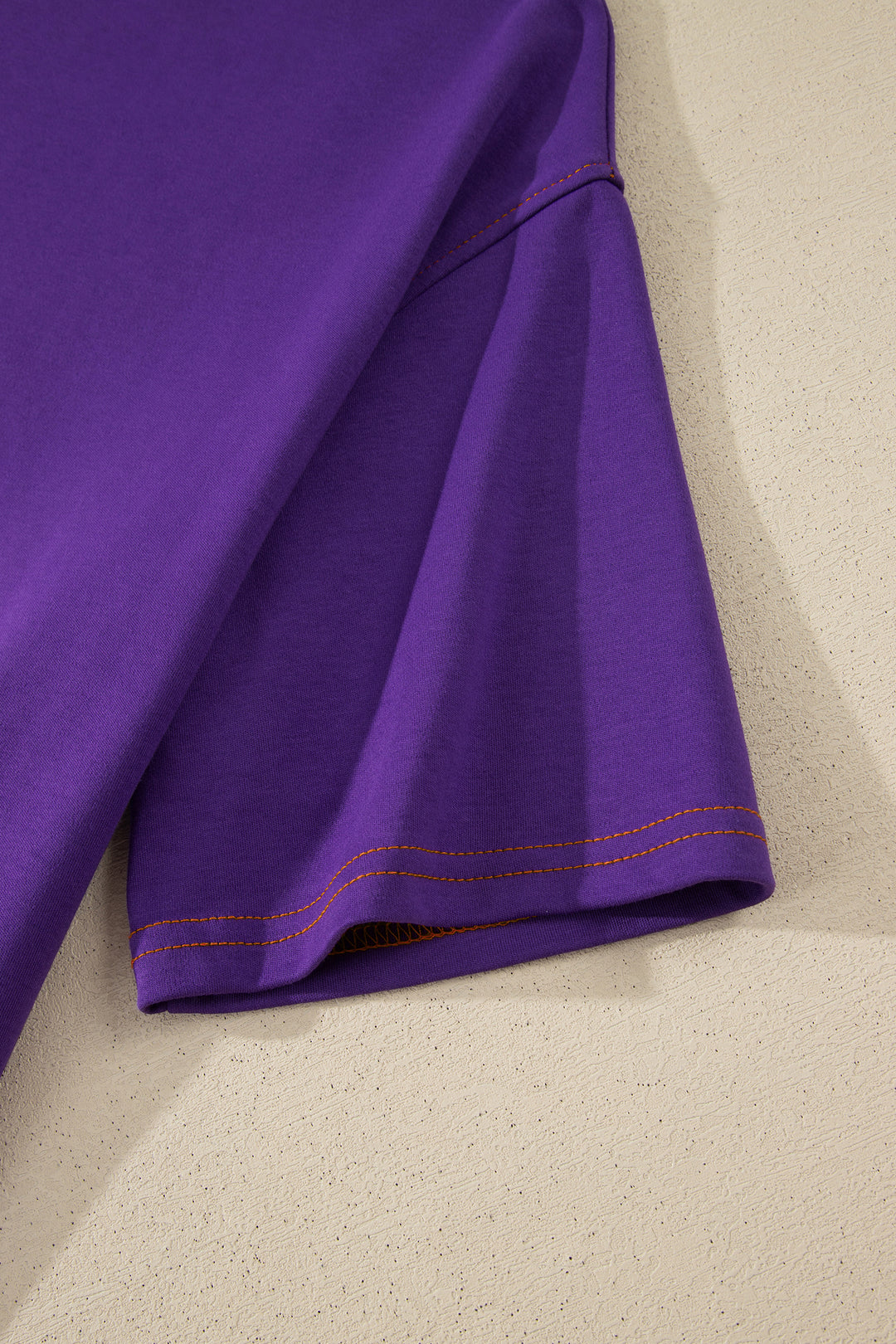 Tillandsia Purple Reversible Contrast-Stitched T-Shirt