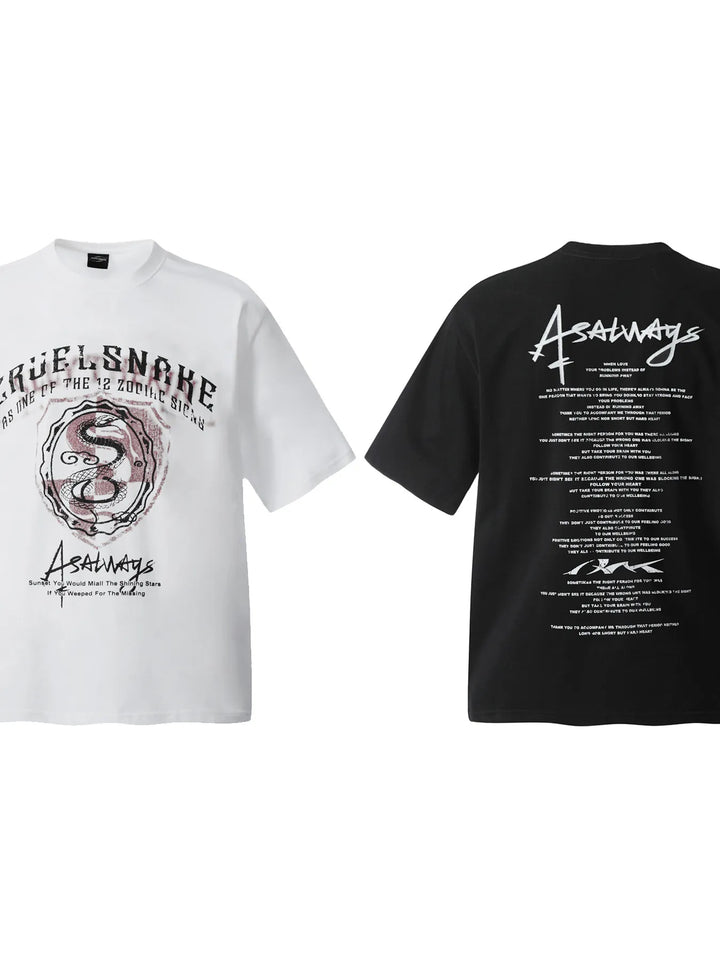 Men's Vintage Style Graphic Short Sleeve T-Shirt