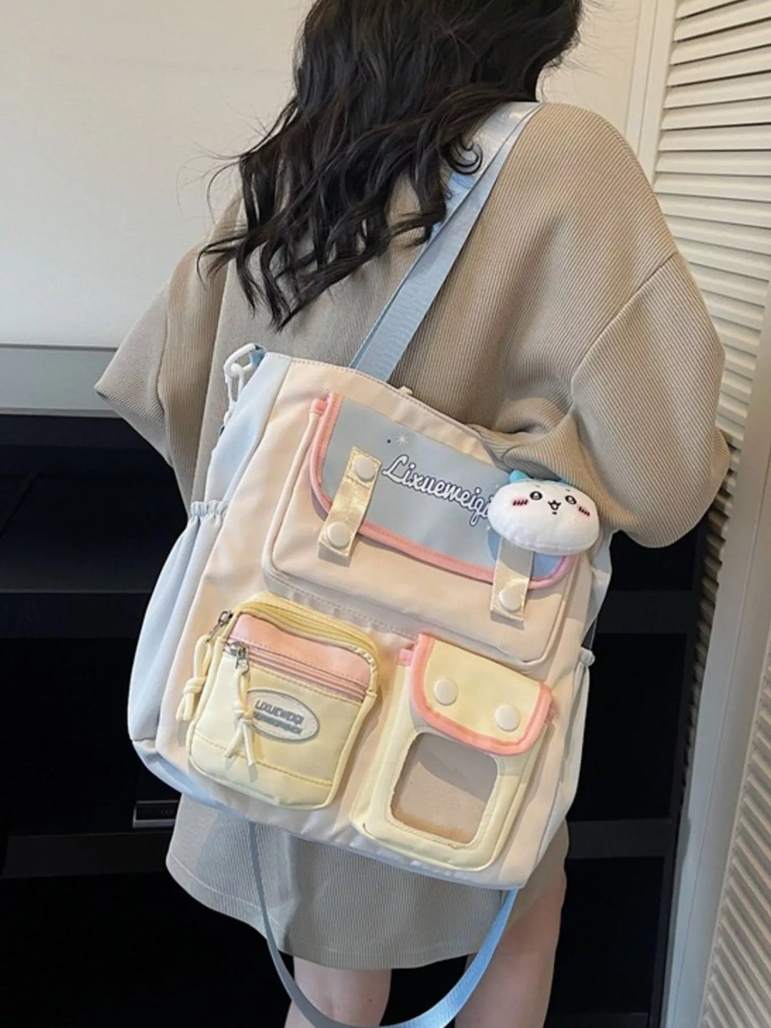 Multi-Pocket Shoulder Bag