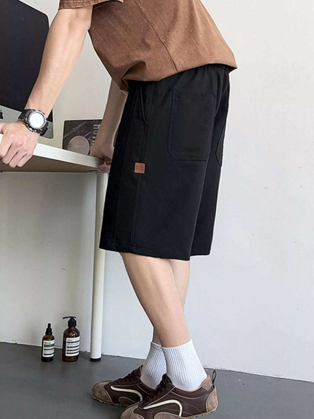 Men's Plus Size Casual Drawstring Shorts