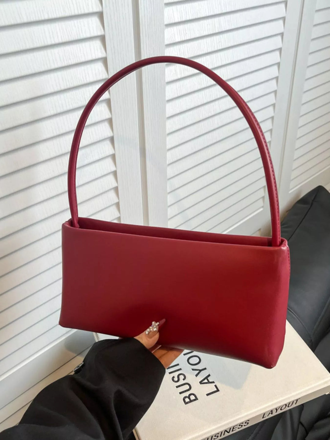 Leather Rectangular Shoulder Bag