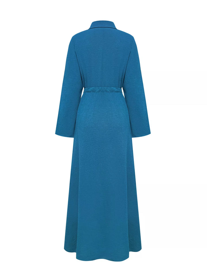 Button-Down Long Sleeve Dress