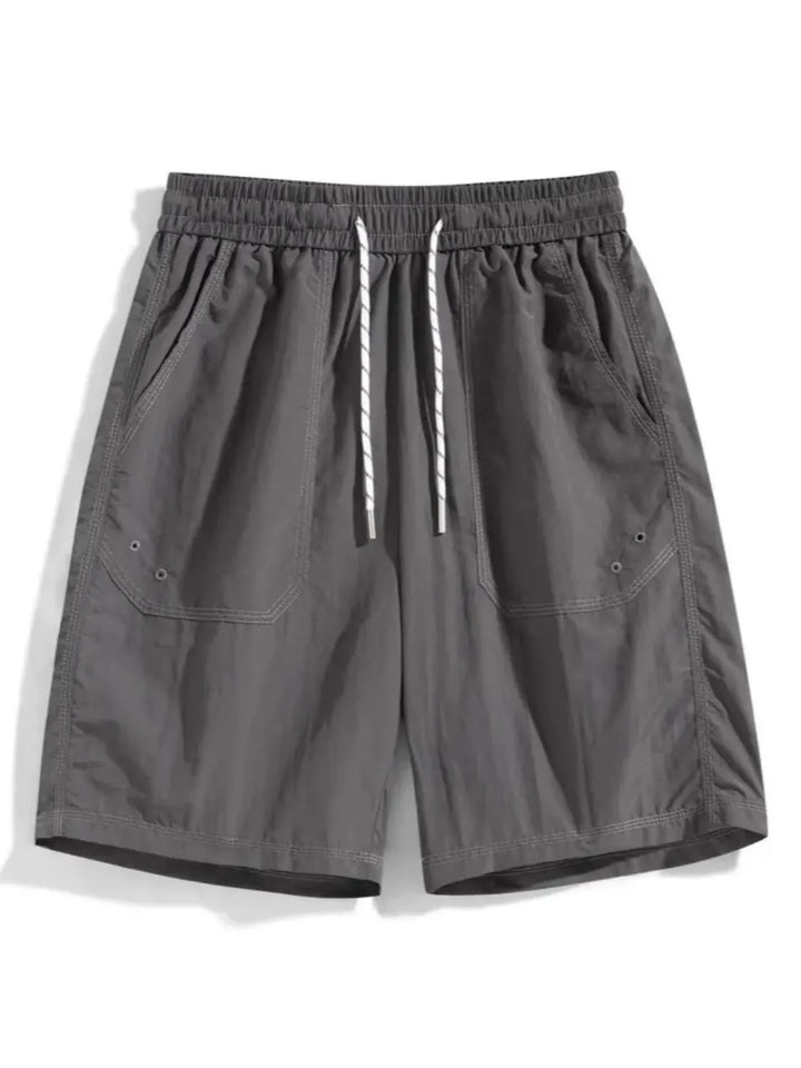 Men's Full Size Casual Drawstring Shorts Plus Size