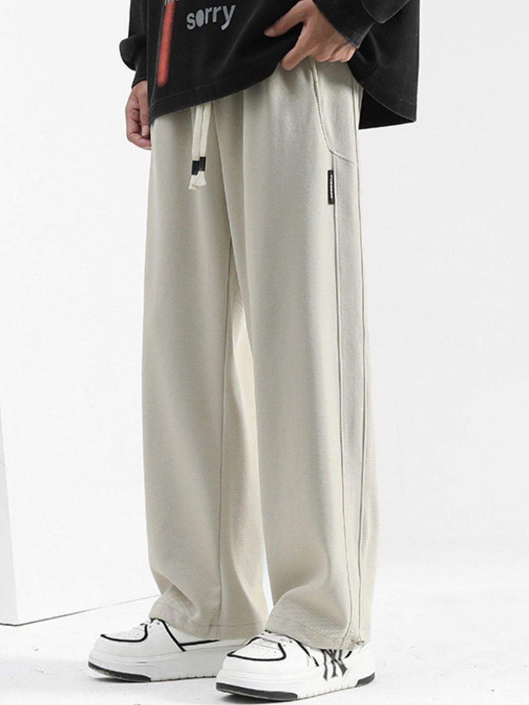 Men's Plus Size Casual Loose-Fit Drawstring Pants