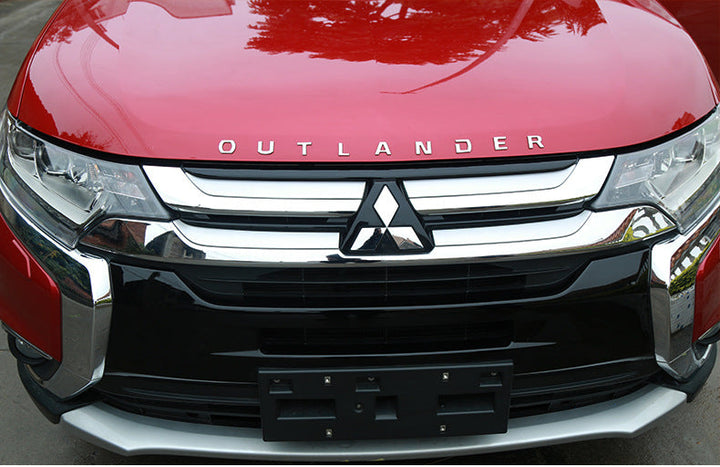 Front letter car sticker label