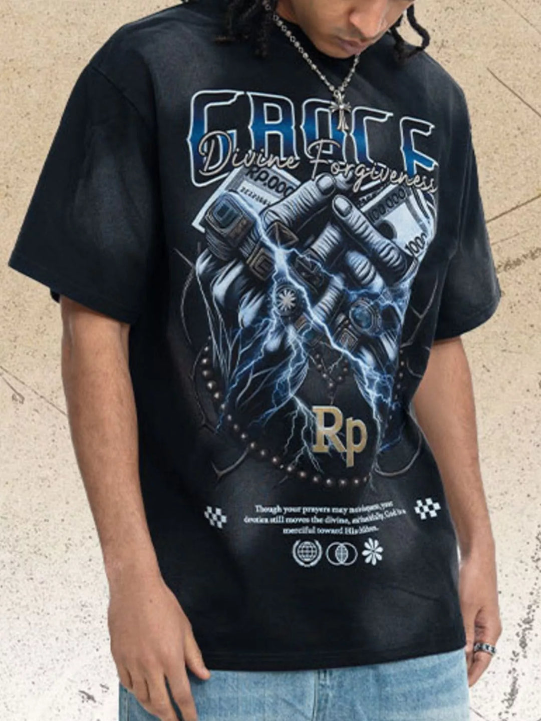 Men's Grace Divine Forgiveness Graphic T-Shirt