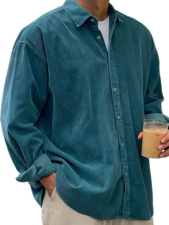Men's Full Size Button Up Long Sleeve Shirt Plus Size