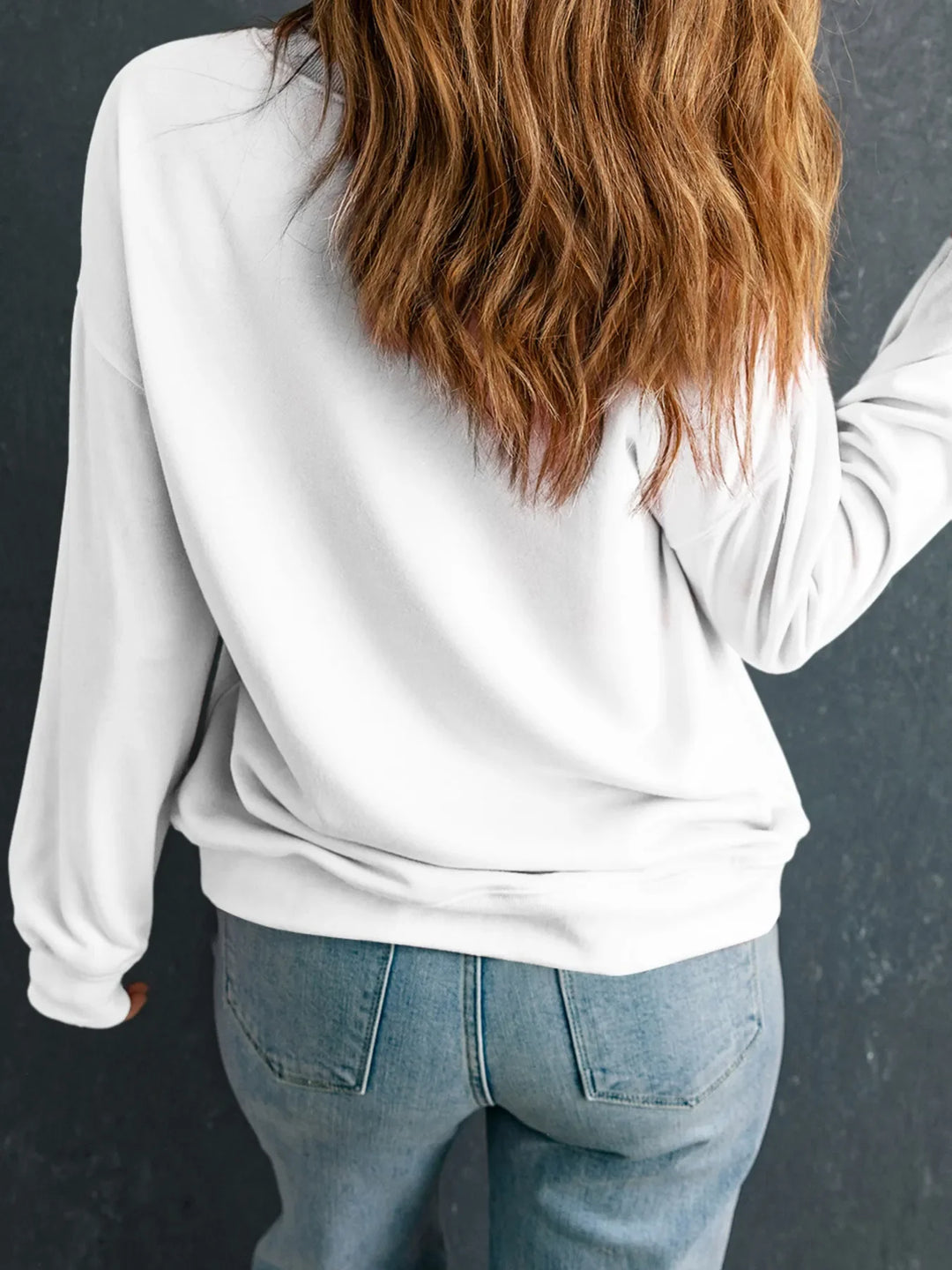 Ace Card Cowboy Graphic Long Sleeve Sweatshirt