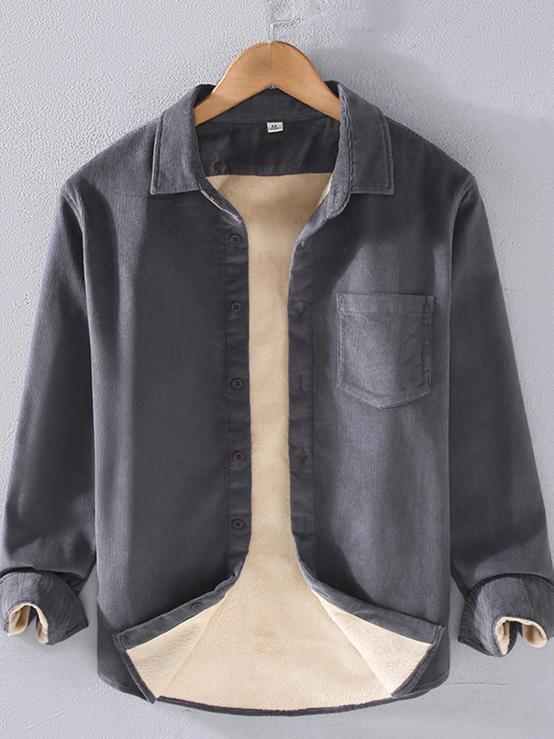 Men's Plus Size Button Up Long Sleeve Shirt