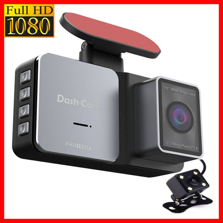 Driving Recorder HD Night Vision 3-inch DVR Dual-lens Video