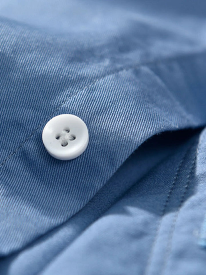 Men's Plus Size Button Up Long Sleeve Shirt