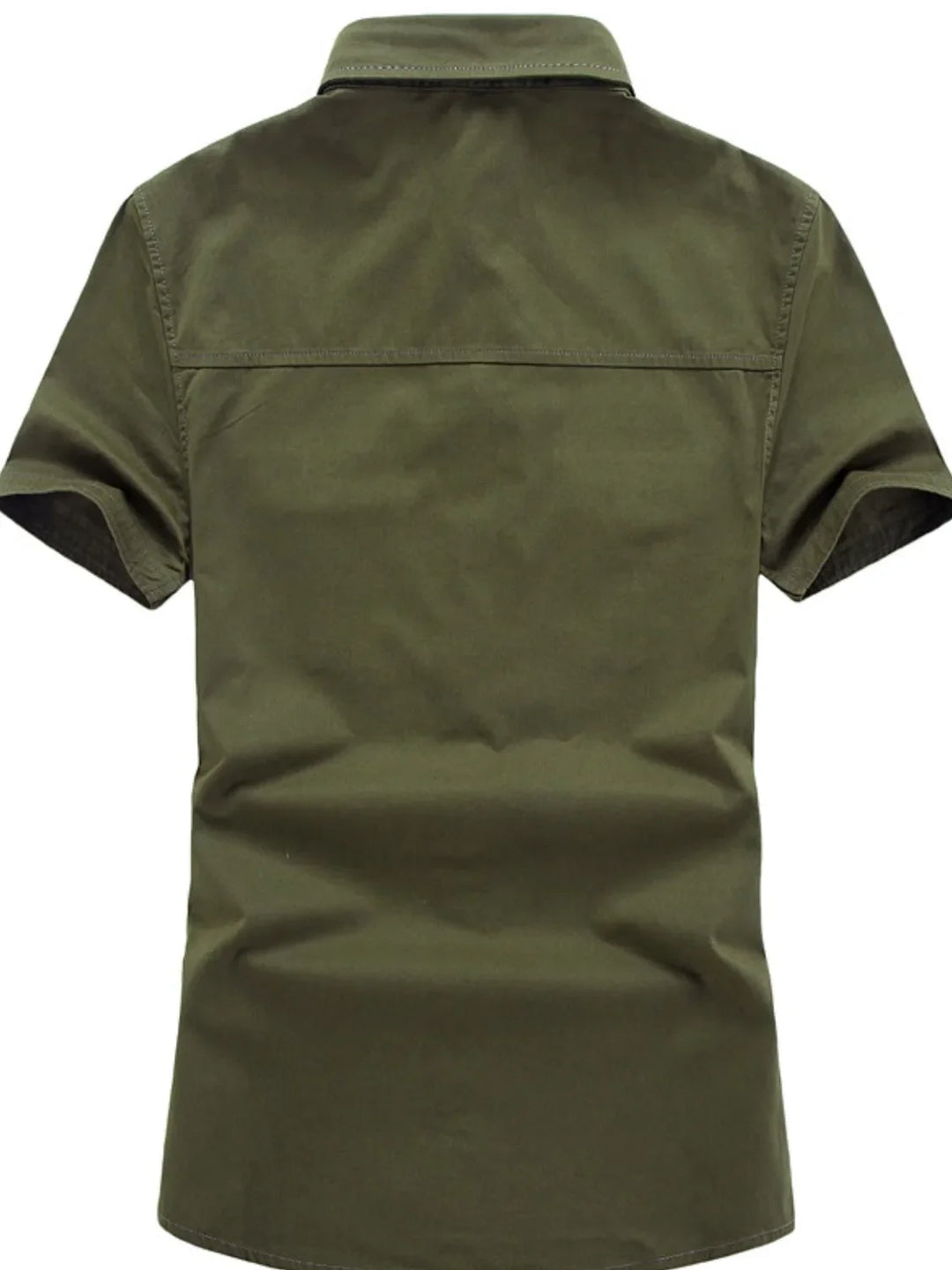 Men's Plus Size Collared Neck Short Sleeve Shirt