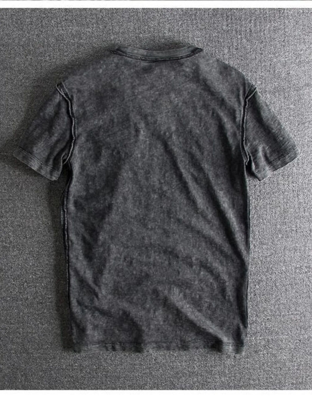 Men's Letter Round Neck Short Sleeve T-Shirt