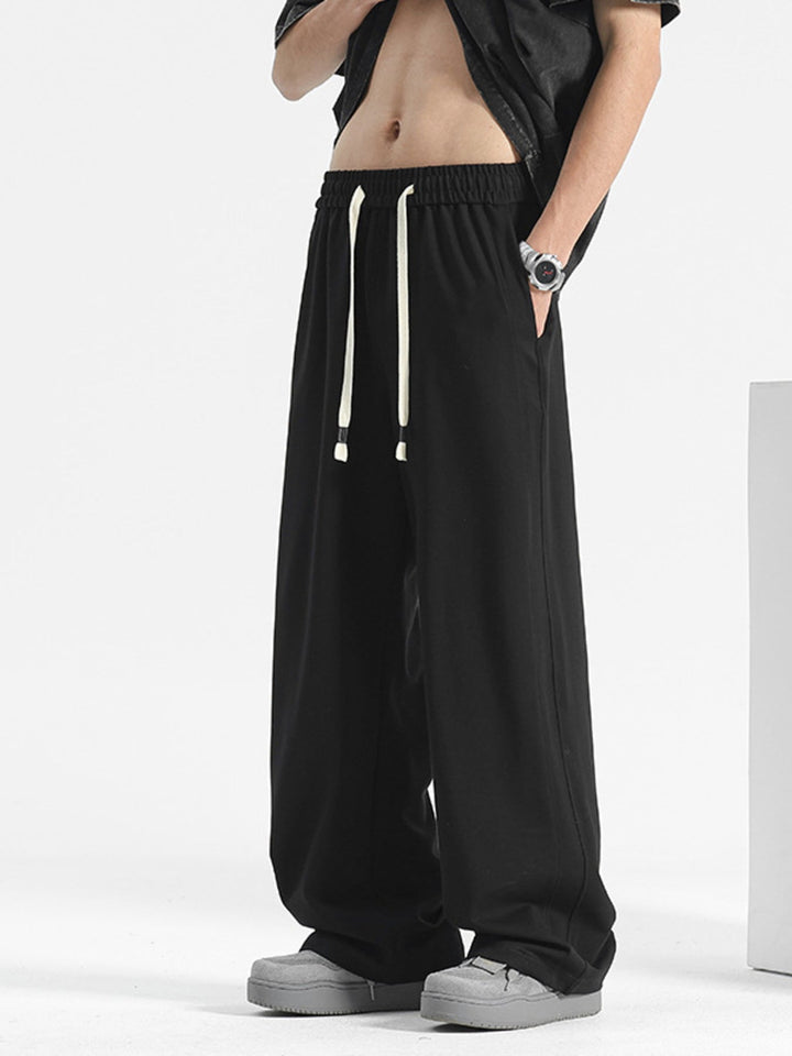 Men's Plus Size Casual Loose-Fit Drawstring Pants