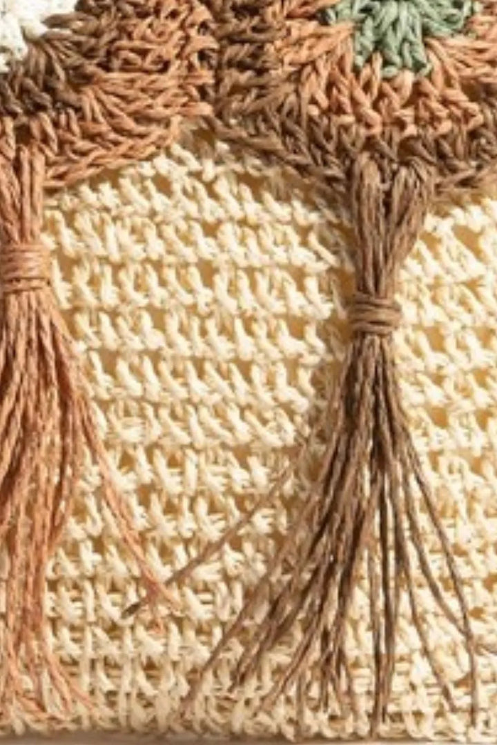 Fame Intricate Tassel Braided Crossbody Bag