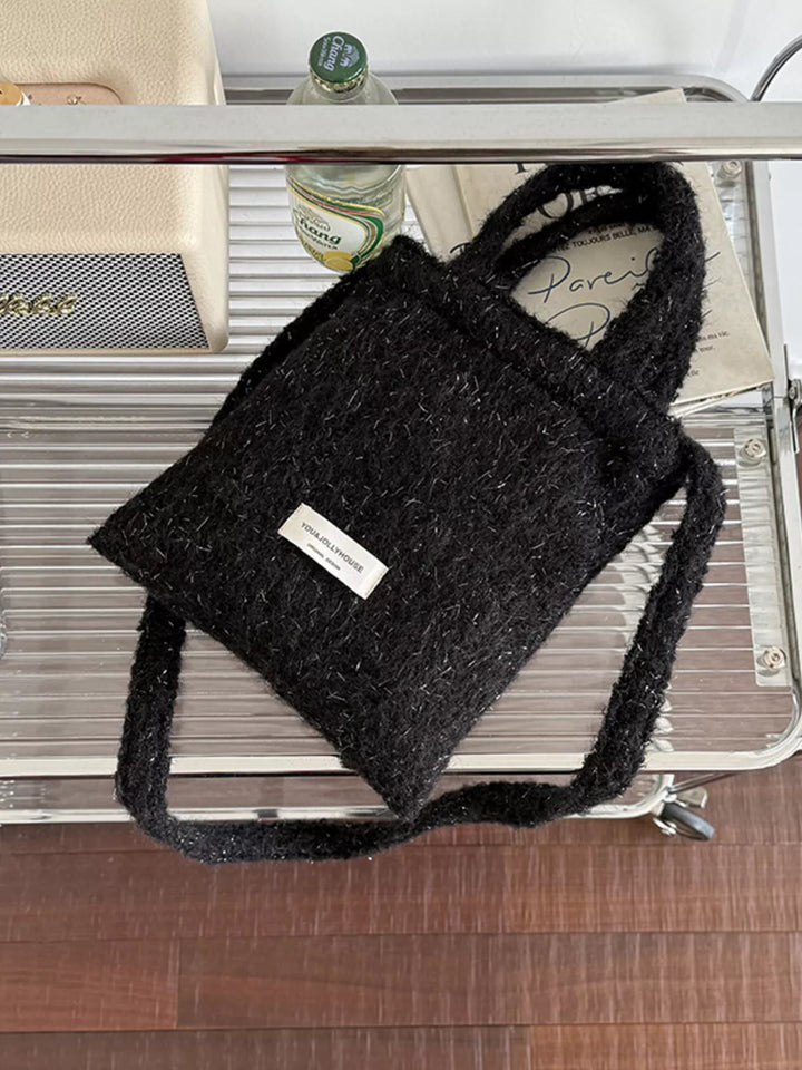 Solid Color Crossbody Bag