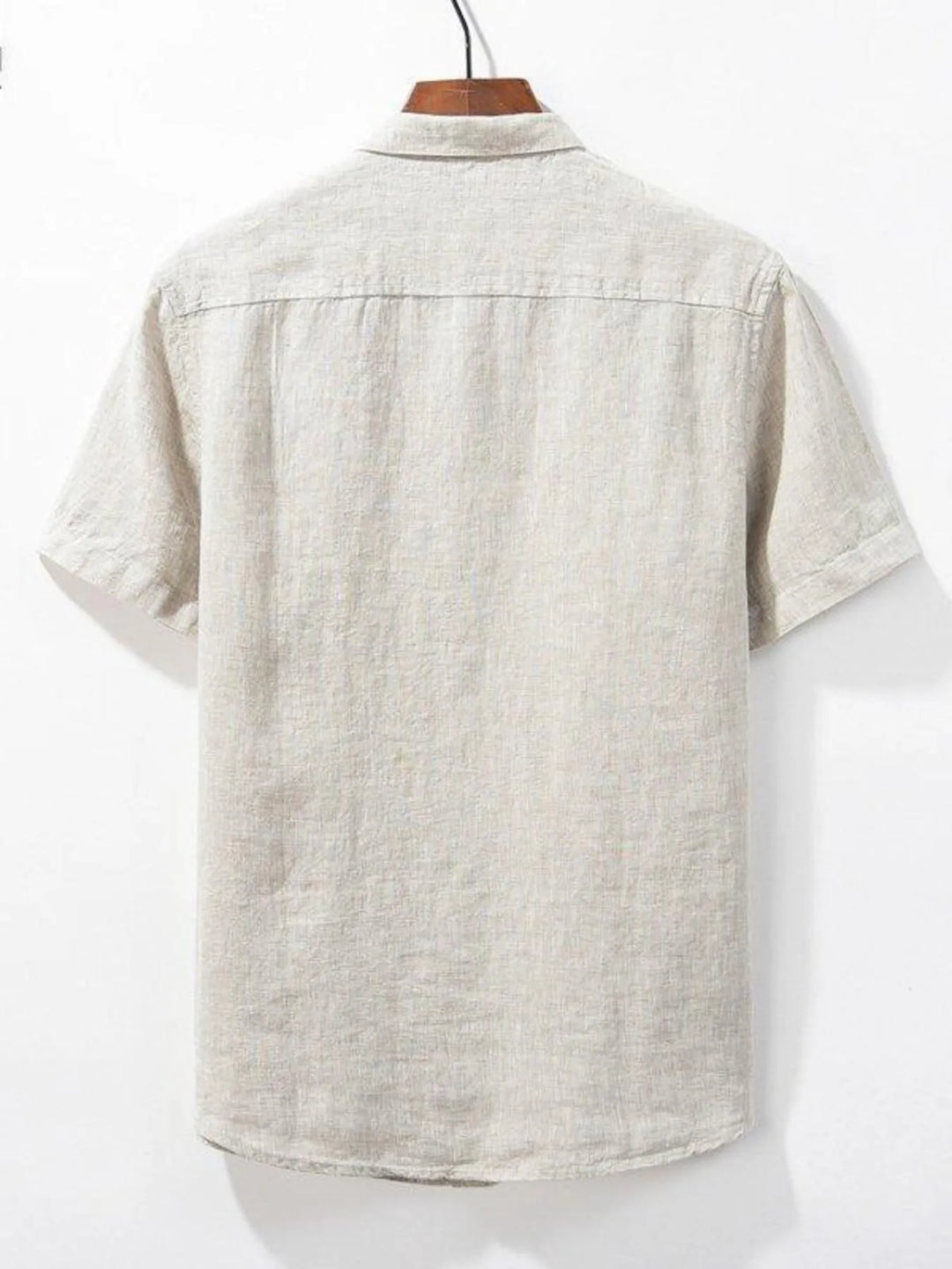 Men's Plus Size Short Sleeve Button-Up Shirt