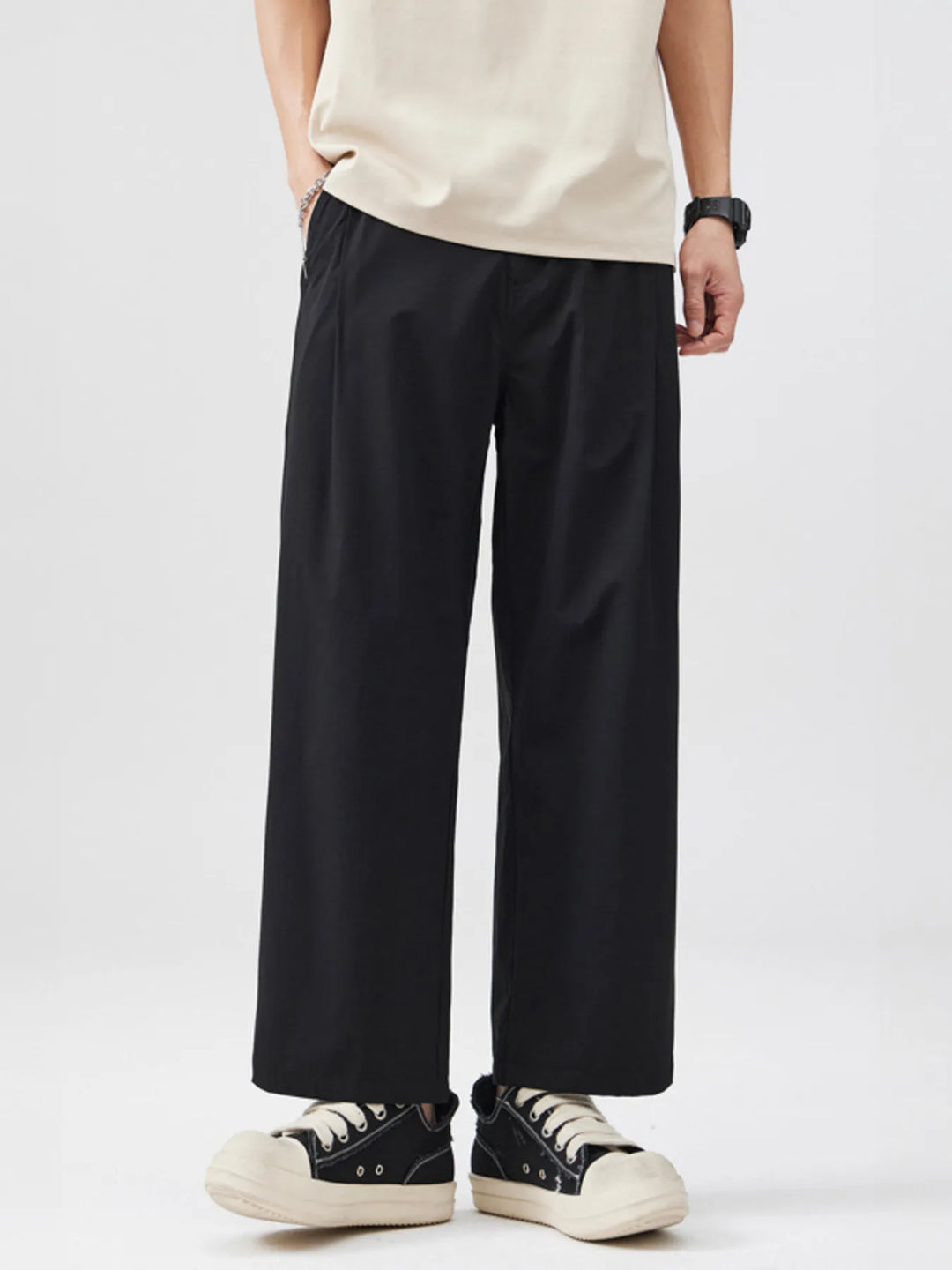 Men's Full Size Wide Leg Pants Plus Size
