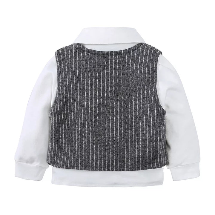 Children's Striped Vest and Pants Suit Set