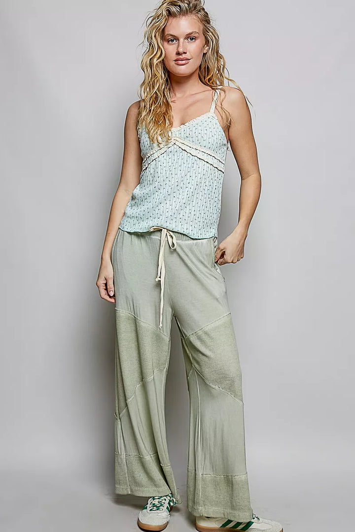 POL Floral Printed Lightweight Ribbed Knit Cami