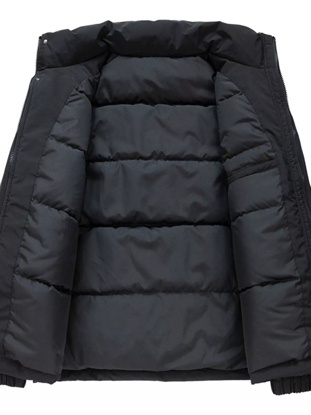 Men's Plus Size Warm Padded Stand Collar Winter Coat