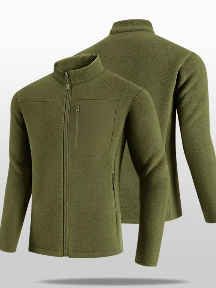 Men's Plus Size Zip Up Long Sleeve Jacket