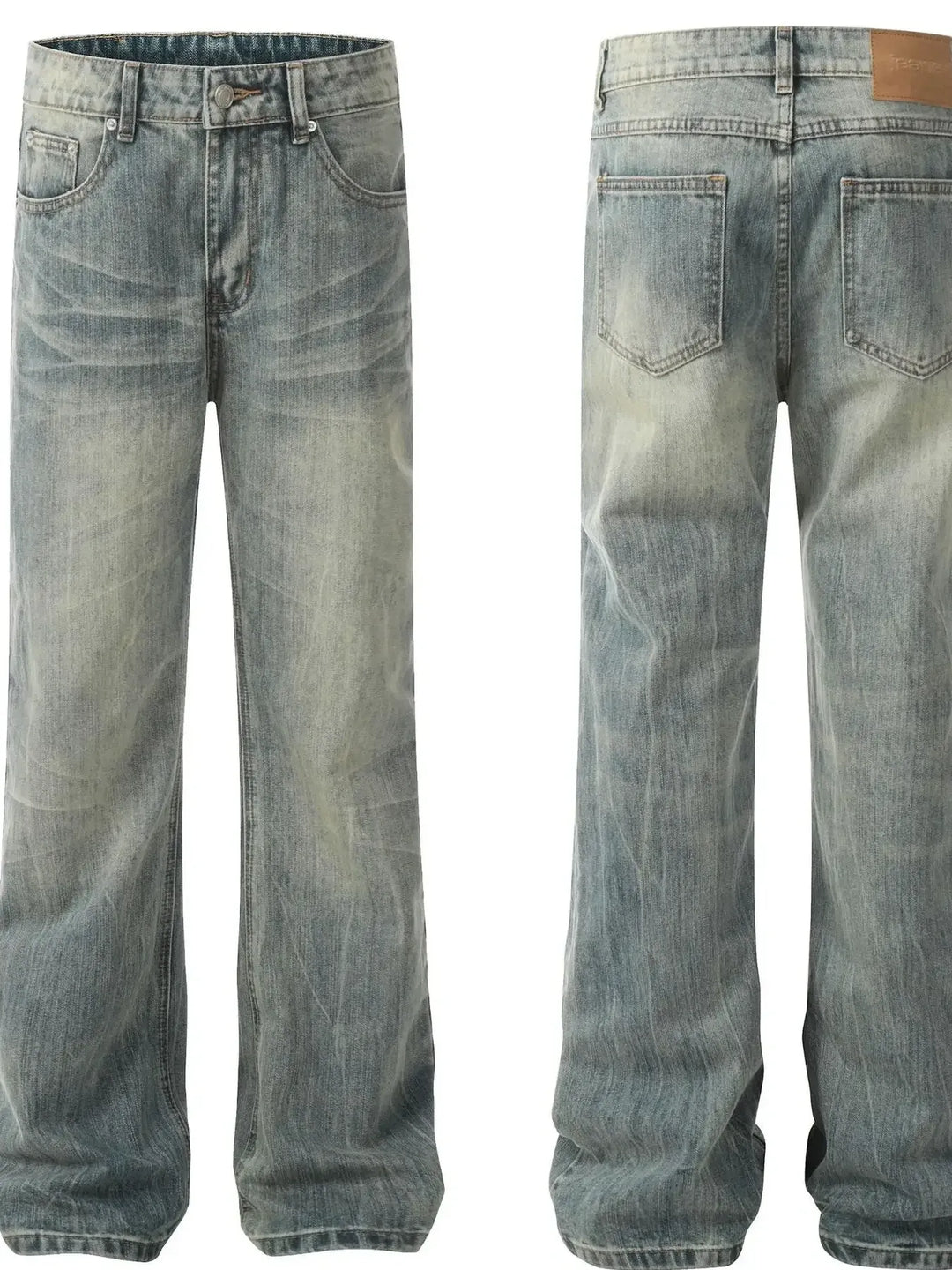 Men's Vintage Wash Straight Leg Jeans