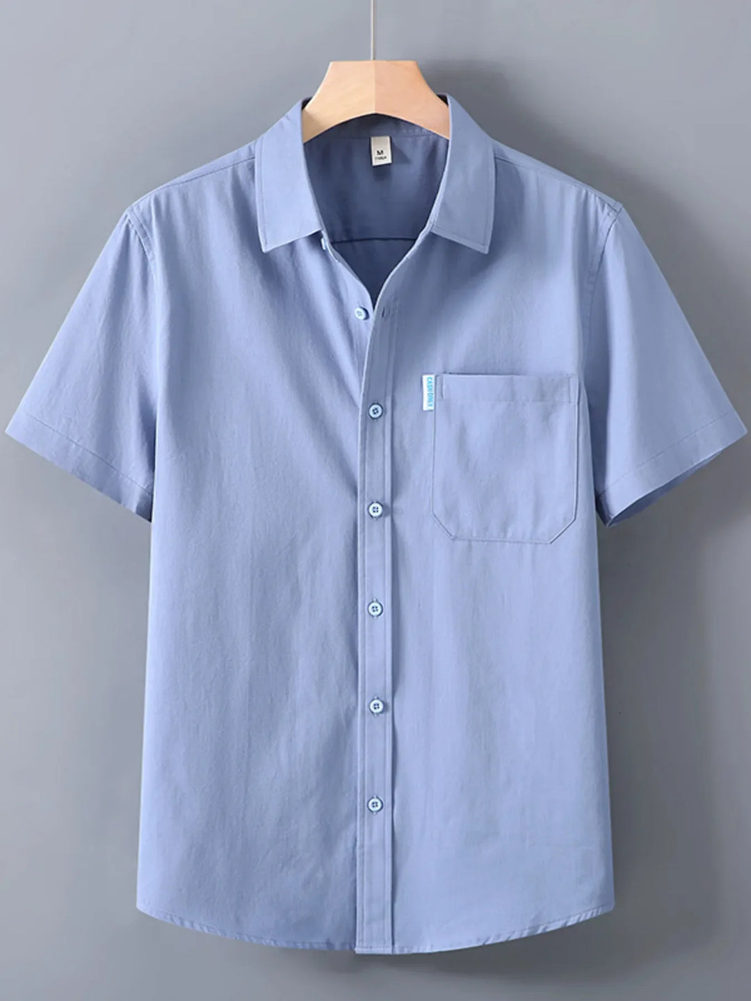 Men's Plus Size Button Up Short Sleeve Shirt
