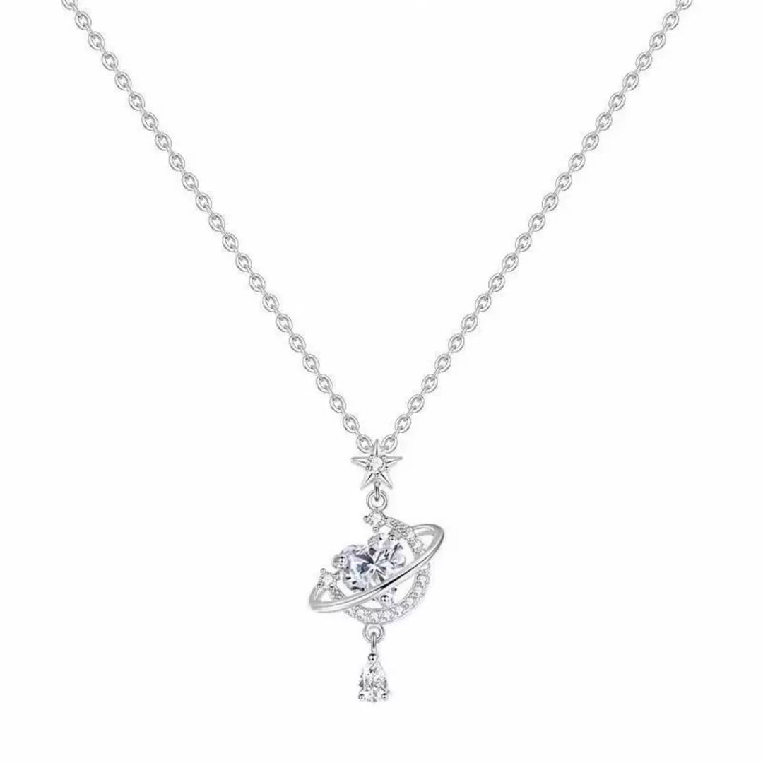 Planet Heart Pendant Necklace