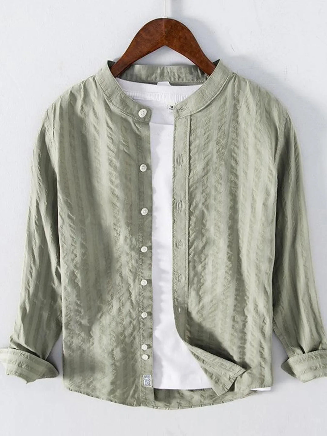 Men's Plus Size Button Up Long Sleeve Shirt