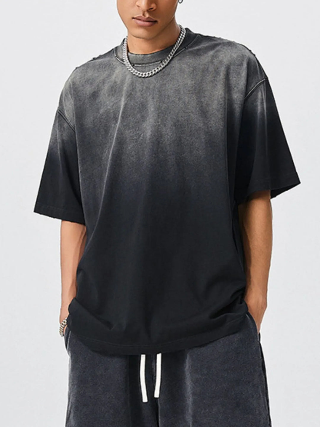 Men's Oversized Gradient Short Sleeve T-Shirt