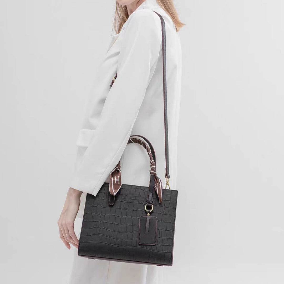 Crocodile Pattern Crossbody Bag