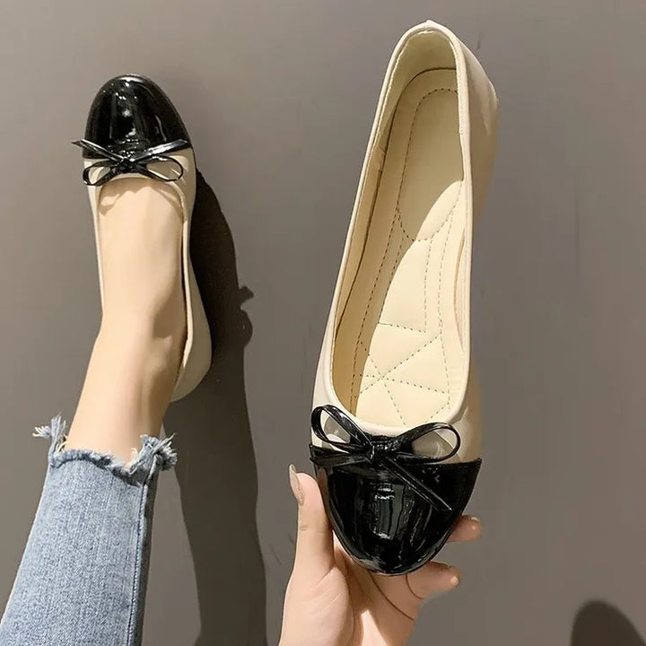 Round Toe Bow Flats