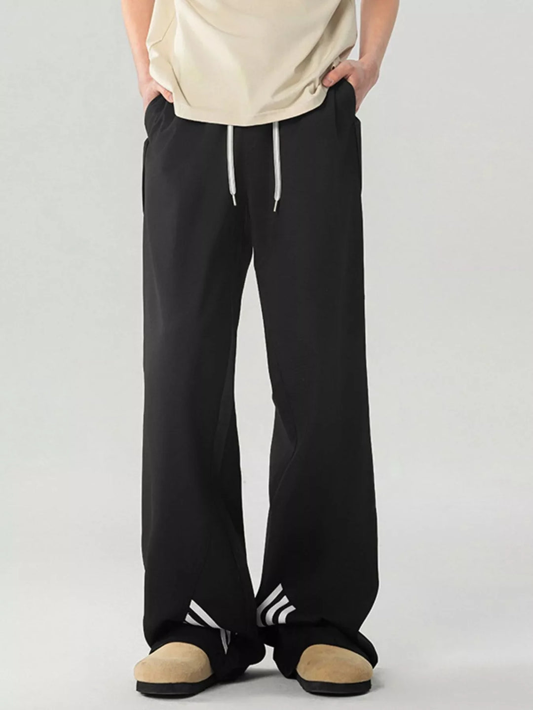 Men's Full Size Wide Leg Pants Plus Size