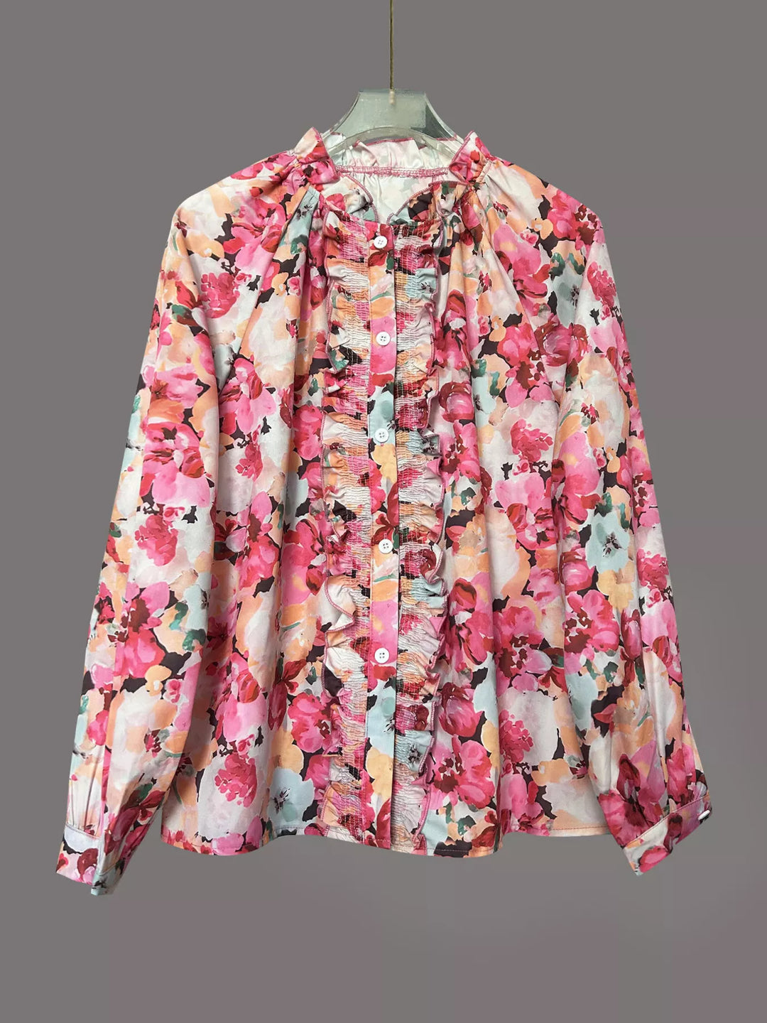 Floral Print Button Up Shirt