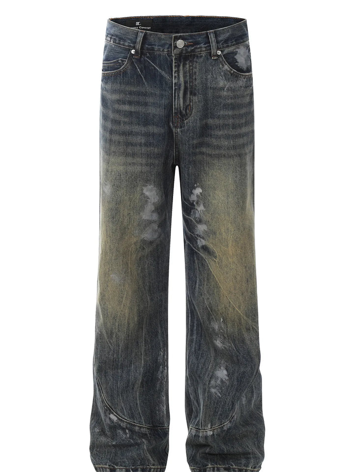 Men's Washed Loose Fit Jeans