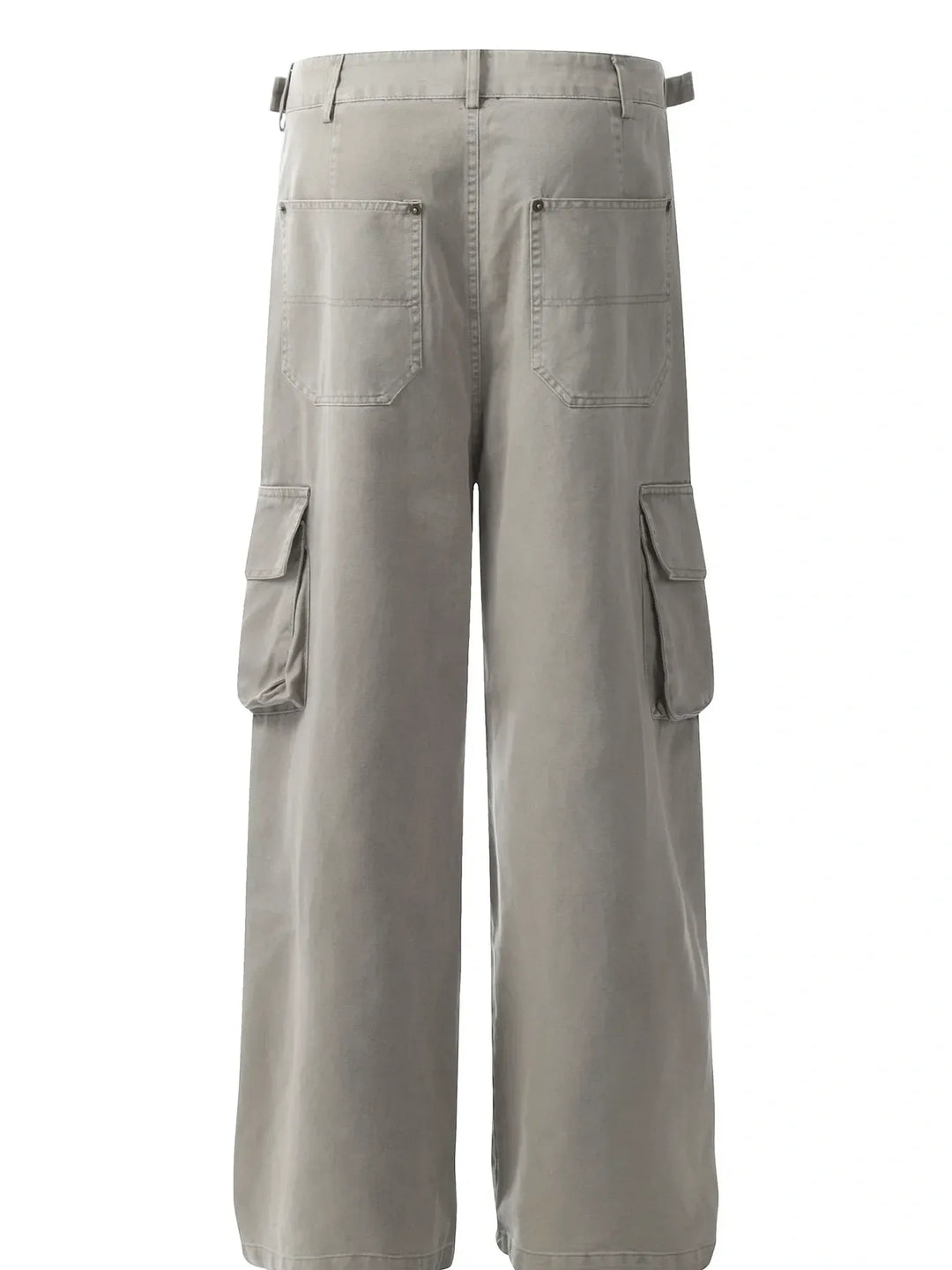 Men's Straight Cargo Pants with Multiple Pockets