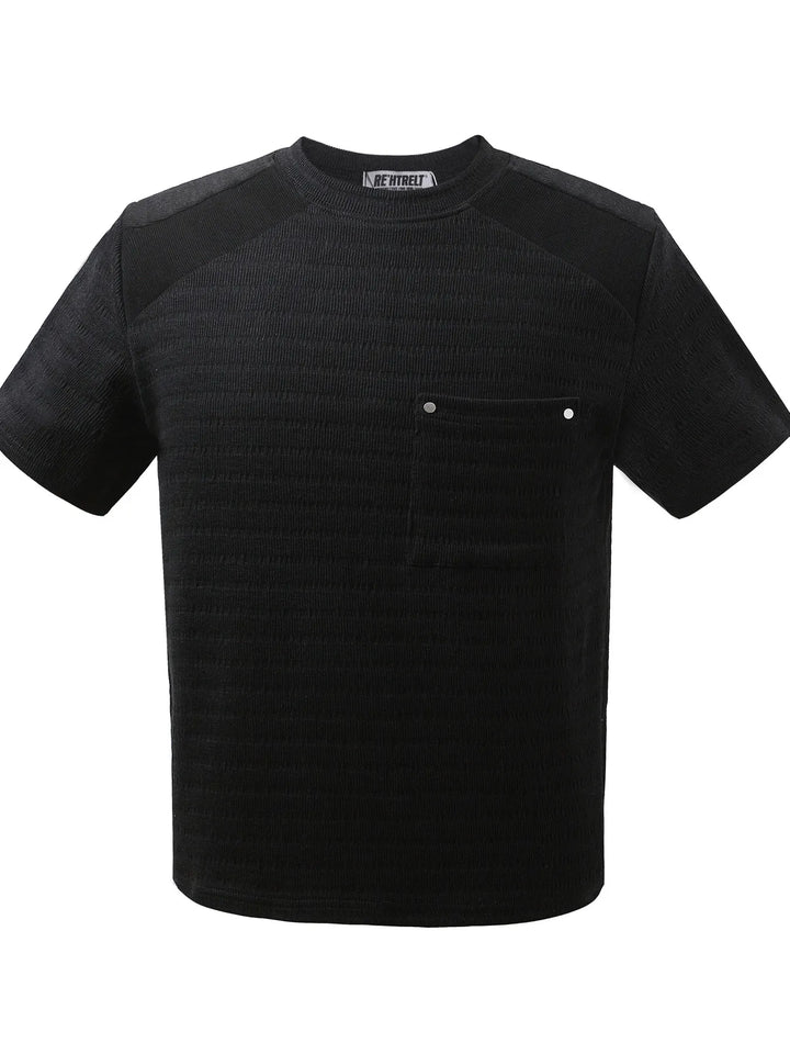 Men's Basic style Round Neck Solid T-Shirt