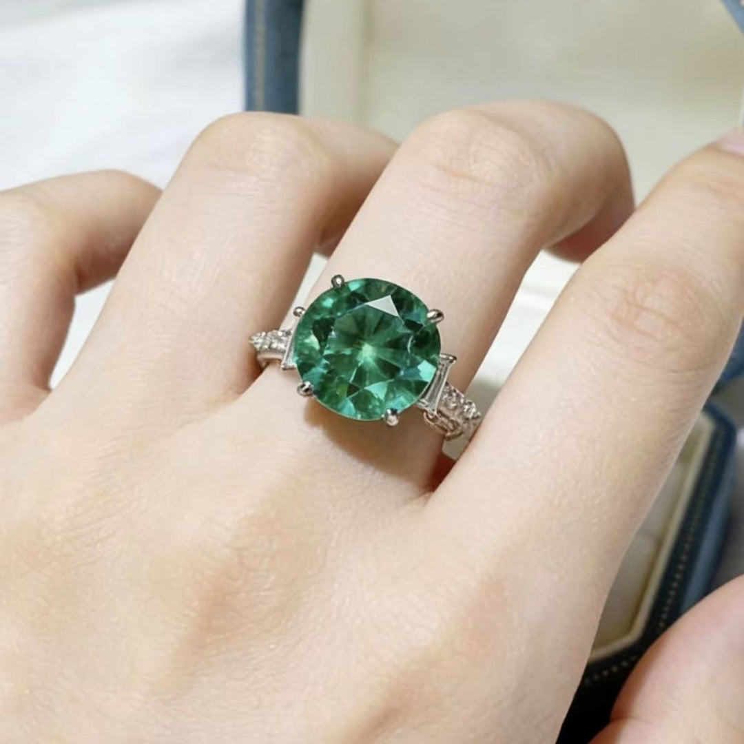 8 Carat Moissanite 925 Sterling Silver Ring