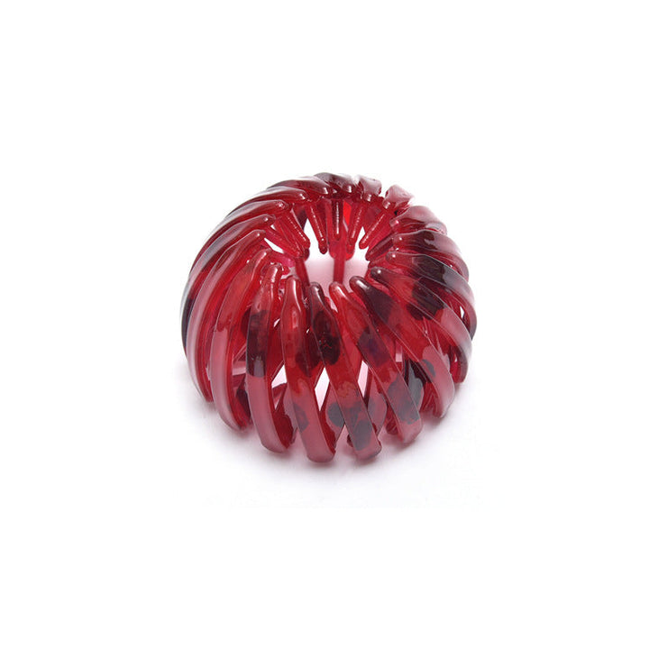 Bird's Nest Hairpin Color Rhinestone Ponytail Ball Hairpin