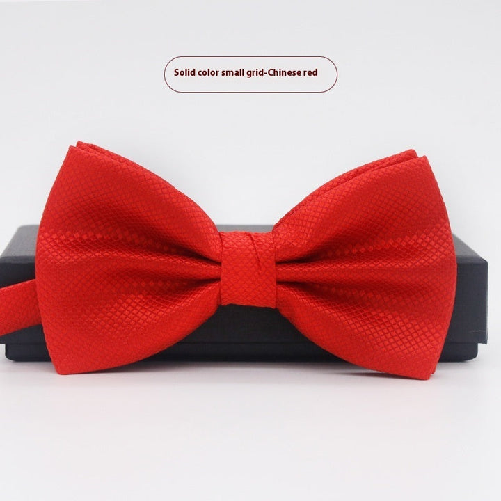 Men's Solid Color Formal Wear Wedding Business Casual Groom Groomsman Bow Tie