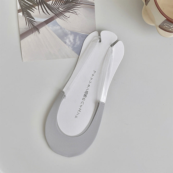High Heel Socks Women Cotton Ice Silk Boat Socks