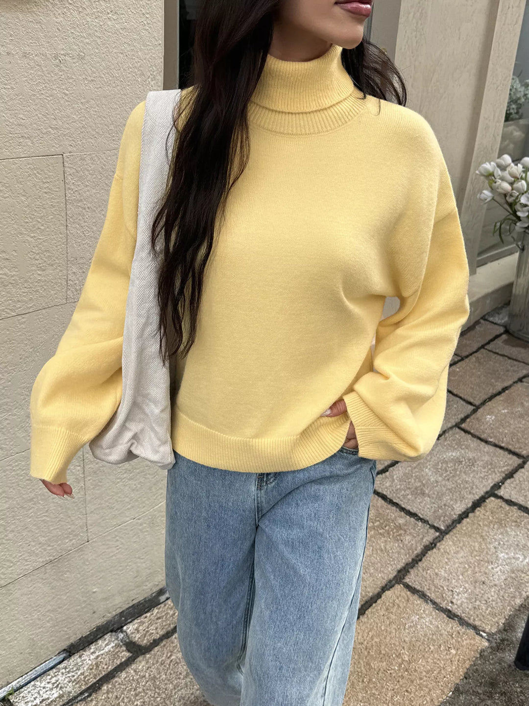 Turtleneck Long Sleeve Sweater