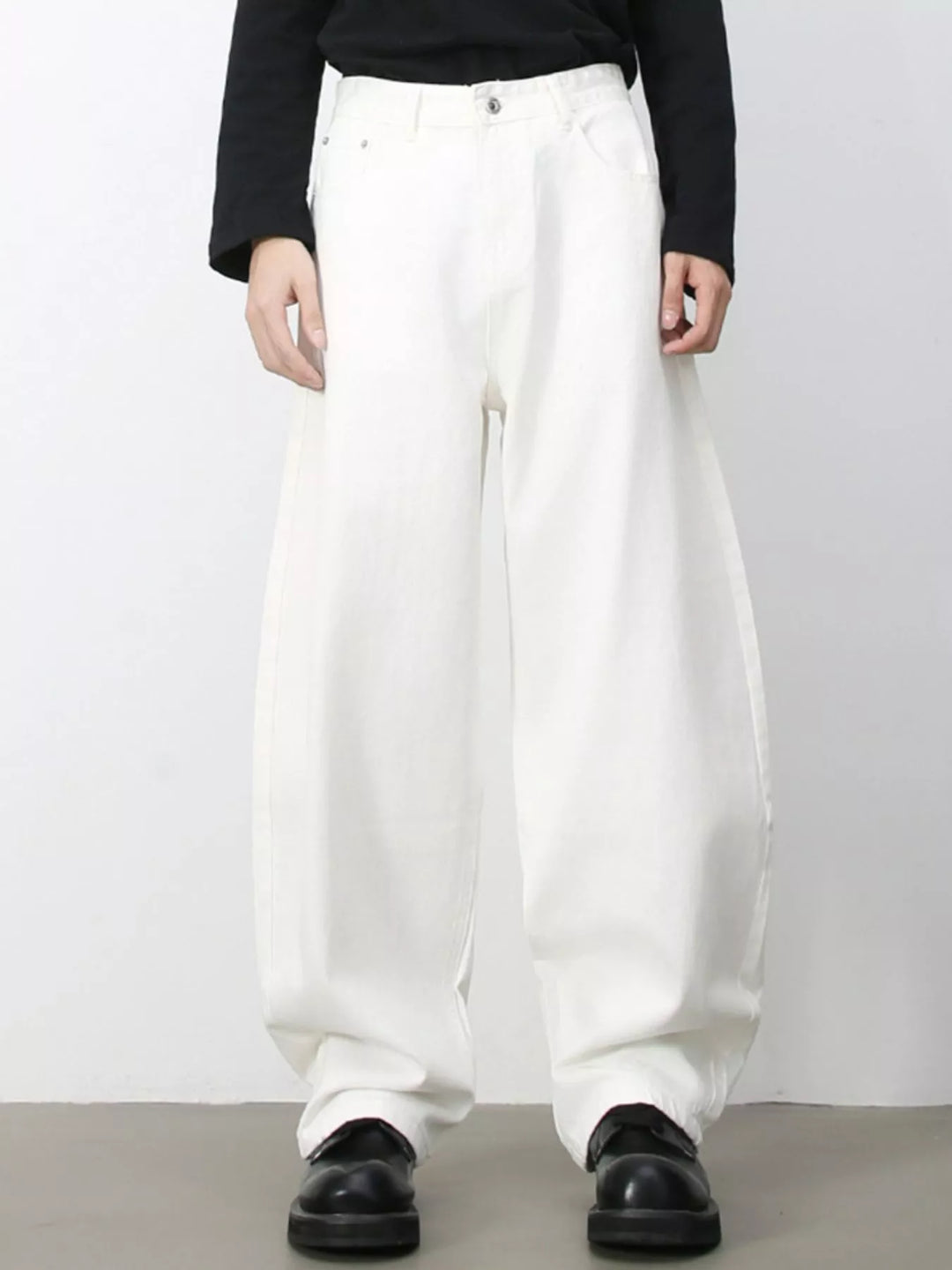Men's Wash Wide Leg Jeans
