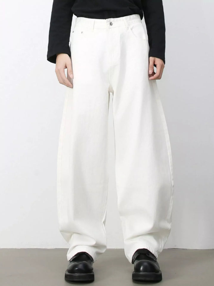 Men's Wash Wide Leg Jeans