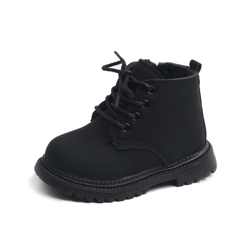 Big Cotton Boys' Fashion Martin Boots Side Zipper