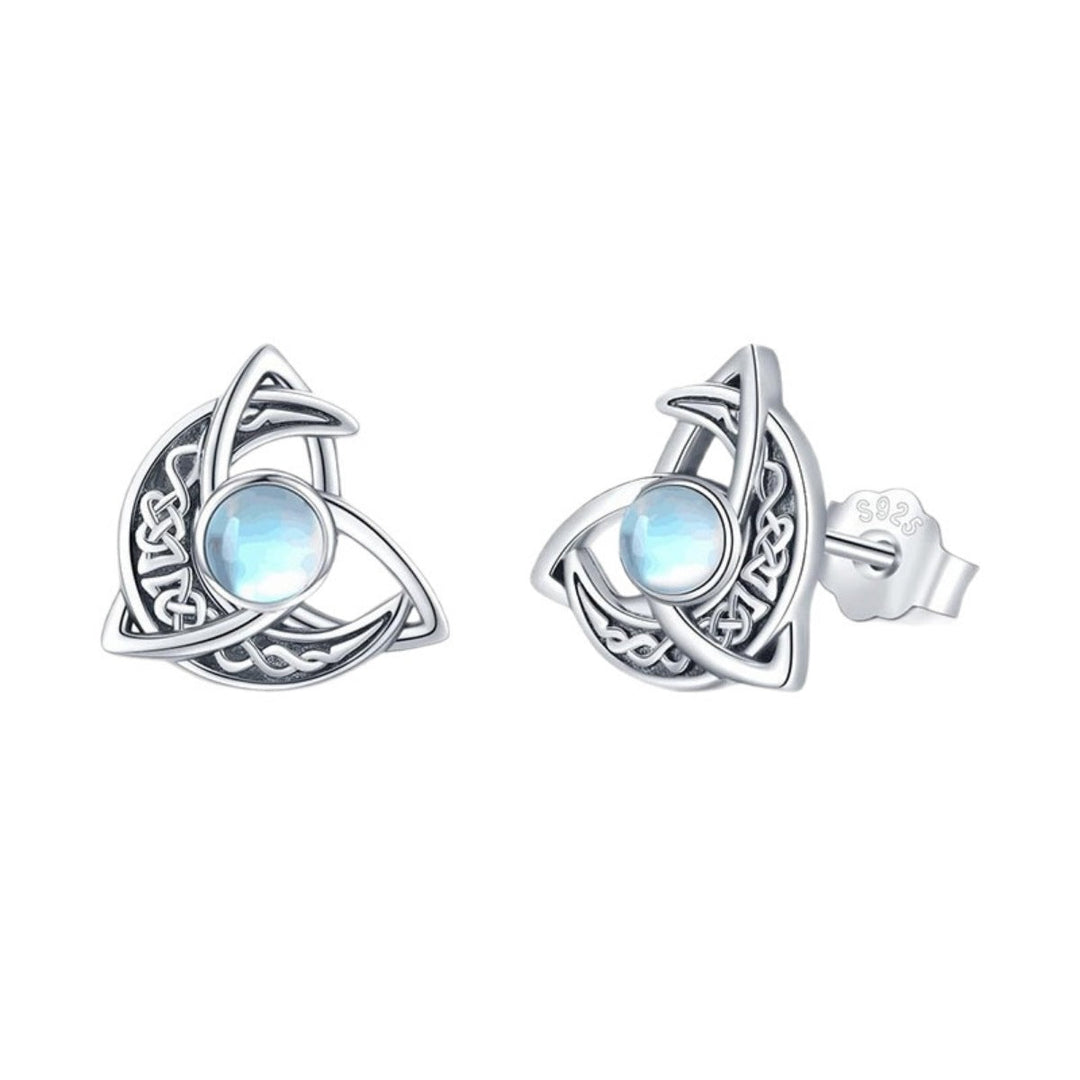 Moonstone Stud Earrings