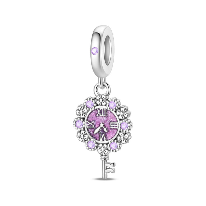 Retro Heart Lock Key Pendant Accessory